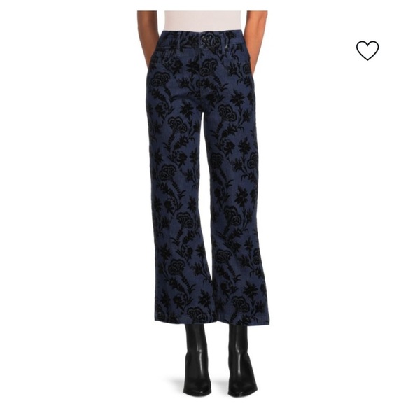 PAIGE Denim - Paige Leenah Ankle Jeans Damask Floral Flocking size 30